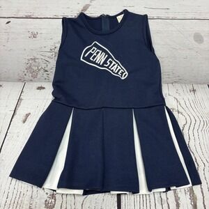 Little King Penn State Nittany Lions Girls Cheerleader Dress Navy White Size 6